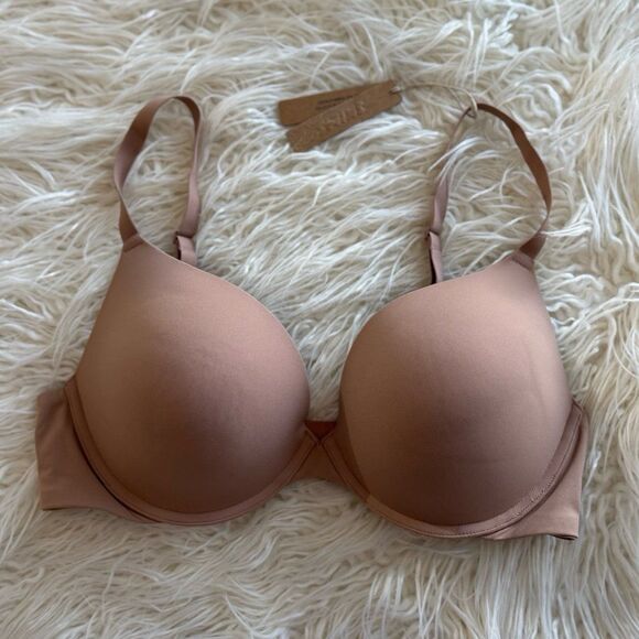Skims Fits Everybody Push Up Demi Bra Sienna Size 38D - Picture 2 of 7